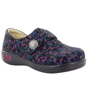 Alegria Joleen Sweetums Metallic Floral Slip On Professional Shoes